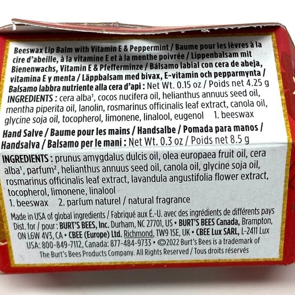 Burt's Bees Holiday Lip Balm Hand Cuticle Salve Gift Stocking Stuffers - Picture 6 of 8